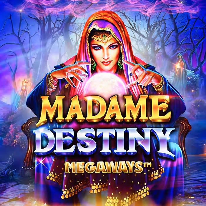 Madame Destiny fortune teller revealing free spin orb